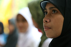 A woman participating in a training session in West Lombok - Josh Estey zulminarni